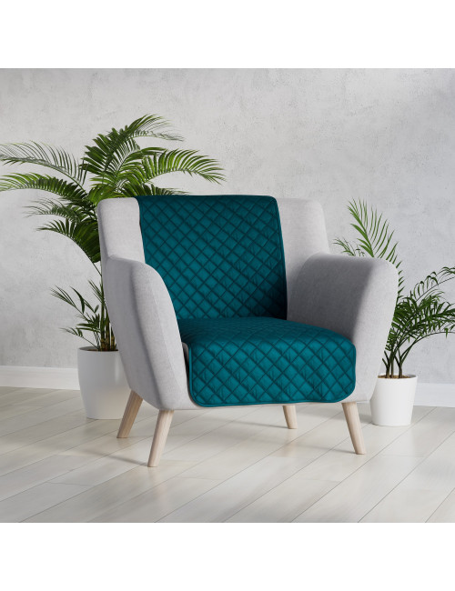 Narzuta na fotel 70x160 turkusowa EDEN