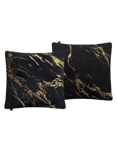 Poszewka 45x45 czarno złota ENDLESS na poduszkę