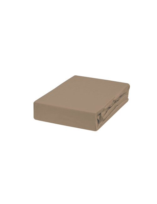 Prześcieradło kakaowe 160x200 z gumką JERSEY