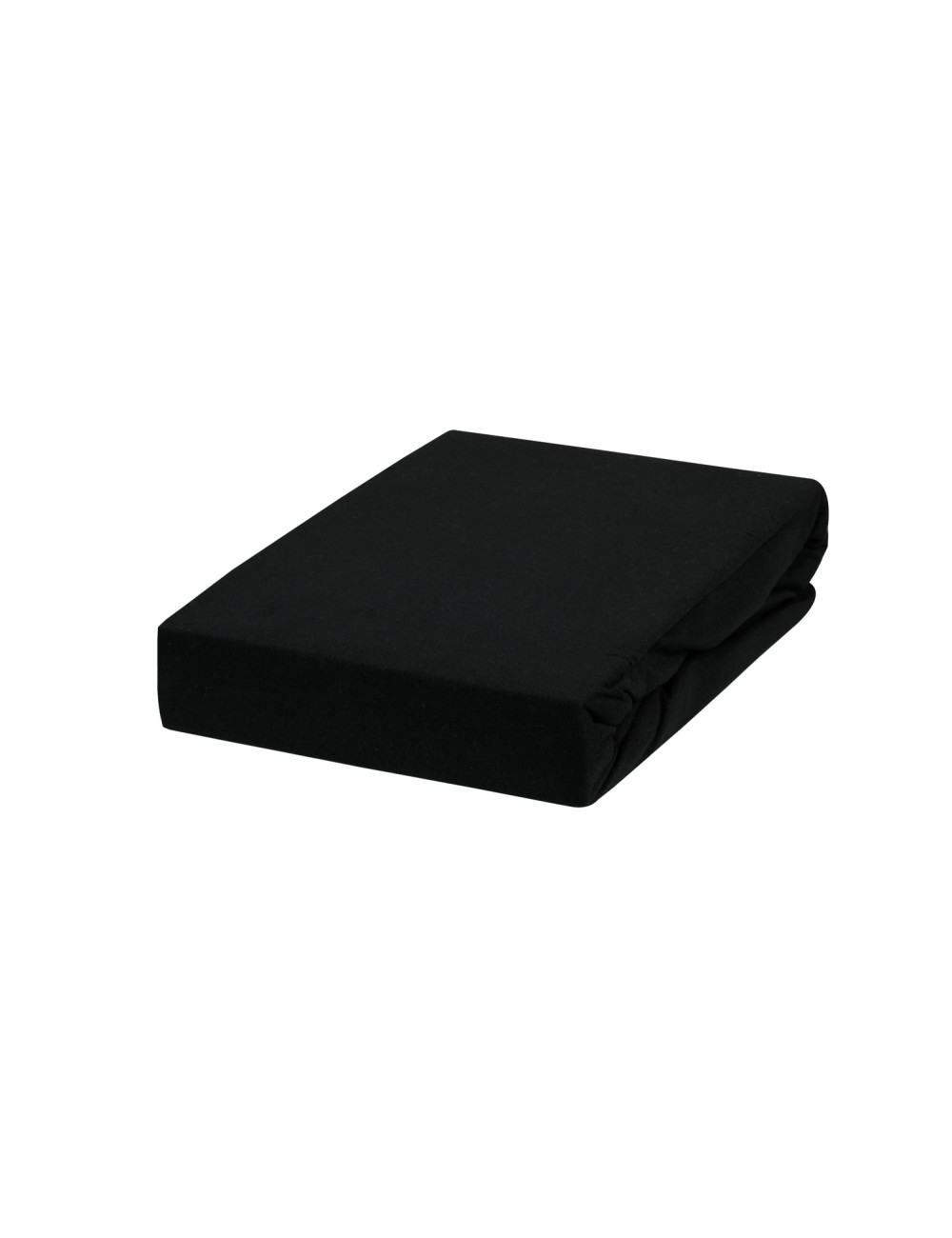 Prześcieradło czarne 160x200 z gumką JERSEY