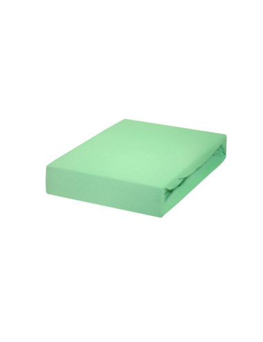 Prześcieradło mięta 180x200 z gumką JERSEY