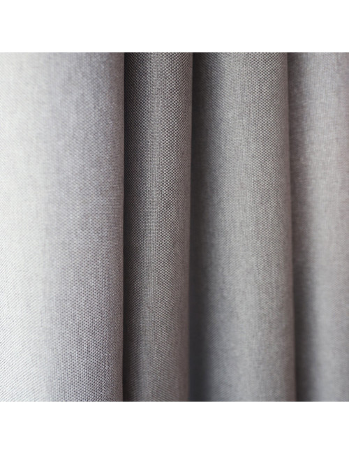 Ciemnoszara zasłona gotowa 140x250 na przelotkach do sypialni, salonu LENS