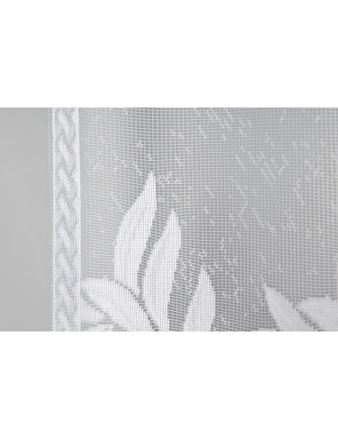 Firana biała 160x310 żakardowa konfekcjonowana KAMELIA - 4