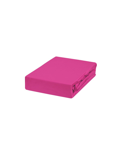 Prześcieradło amarantowe 90x200 z gumką JERSEY