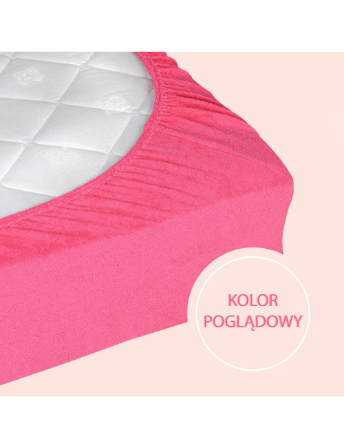 Prześcieradło 160x200 Frotte z gumką mięta