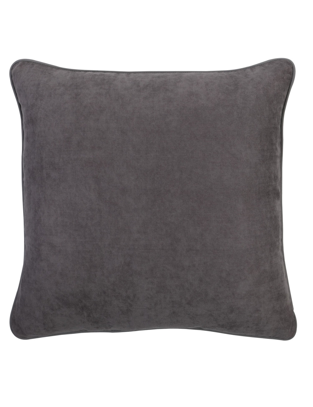 Ozdobna poszewka na poduszkę 45x45 popiel dekoracyjna kwadratowa