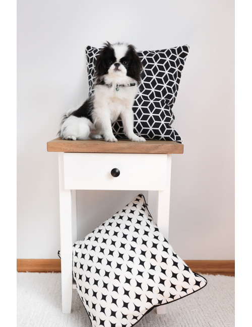 Ozdobna poszewka na poduszkę 45x45 dekoracyjna w stylu LOFT geometryczny wzór GEOMETRY