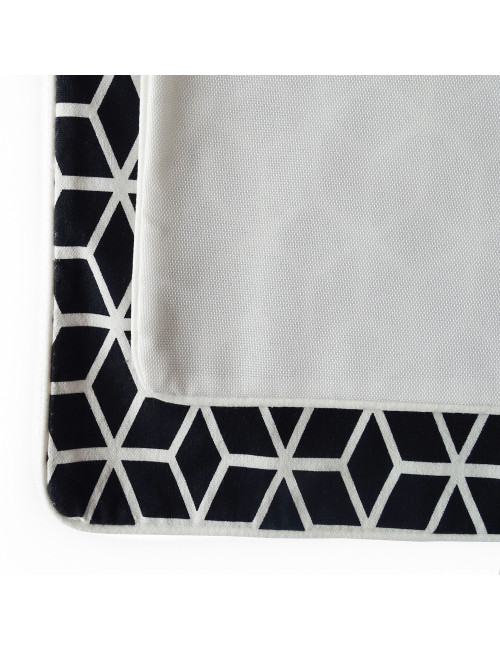 Ozdobna dekoracyjna poszewka na poduszkę 45x45 geometryczny wzór w stylu LOFT GEOMETRY