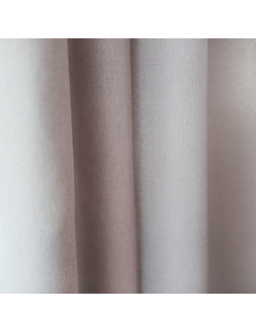 Jasnoszara zasłona gotowa 140x250 na przelotkach do sypialni, salonu LENS