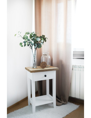 Ciemnobeżowa zasłona na przelotkach do sypialni 140x250, salonu LENS