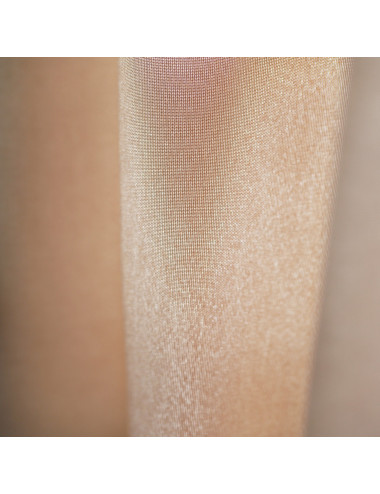 Ciemnobeżowa zasłona na przelotkach do sypialni 140x250, salonu LENS