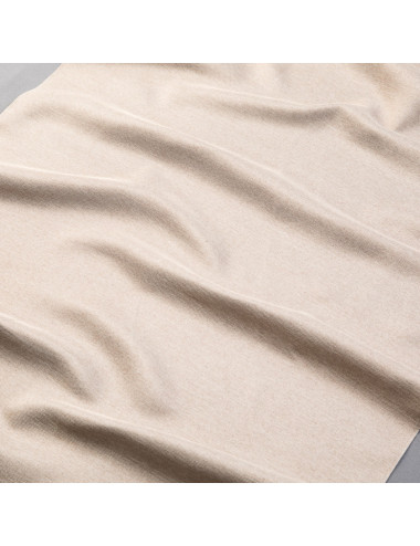 Ciemnobeżowa zasłona gotowa 140x250 na przelotkach do sypialni, salonu - 3