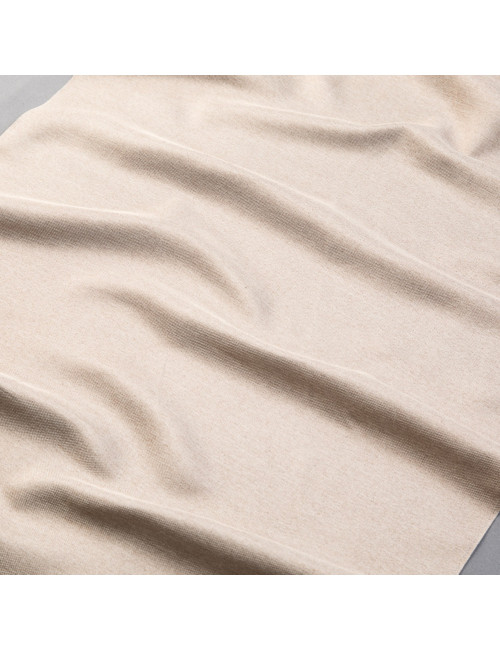 Ciemnobeżowa zasłona na przelotkach do sypialni 140x250, salonu LENS