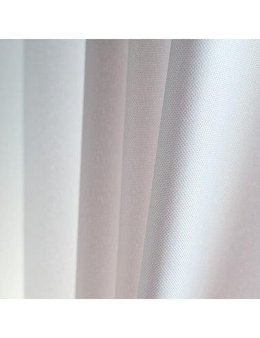 Biała zasłona na przelotkach gotowa 140x250, salonu LENS