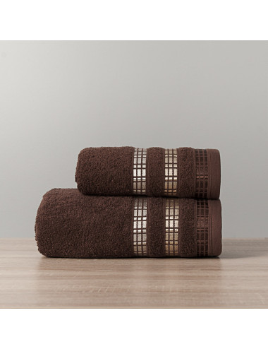Ręcznik bawełniany 50x90 LUXURY brązowy