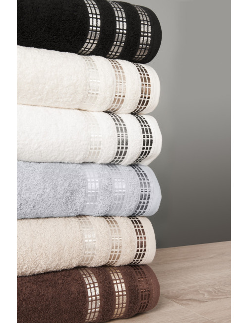 Ręcznik bawełniany 50x90 LUXURY czarny