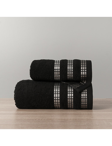 Ręcznik bawełniany 50x90 LUXURY czarny