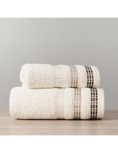 Ręcznik bawełniany 70x140 LUXURY kremowy