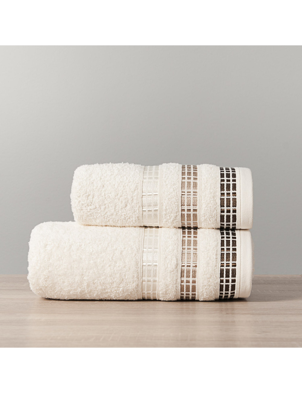 Ręcznik bawełniany 70x140 LUXURY kremowy