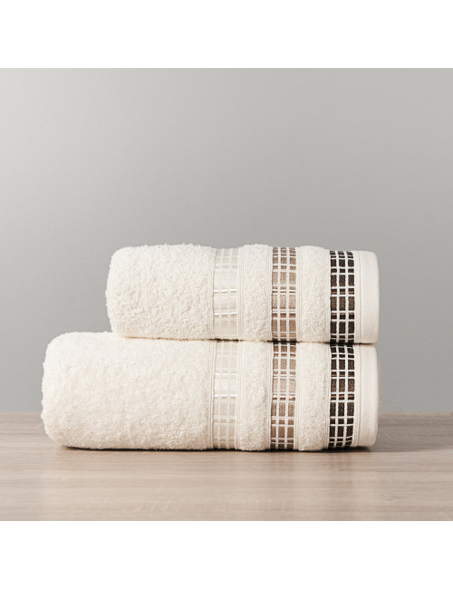 Ręcznik bawełniany 70x140 LUXURY kremowy