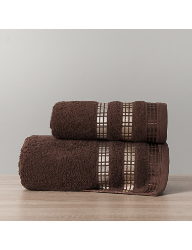 Ręcznik bawełniany 70x140 LUXURY brązowy