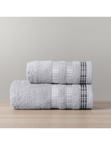 Ręcznik bawełniany 70x140 LUXURY szary