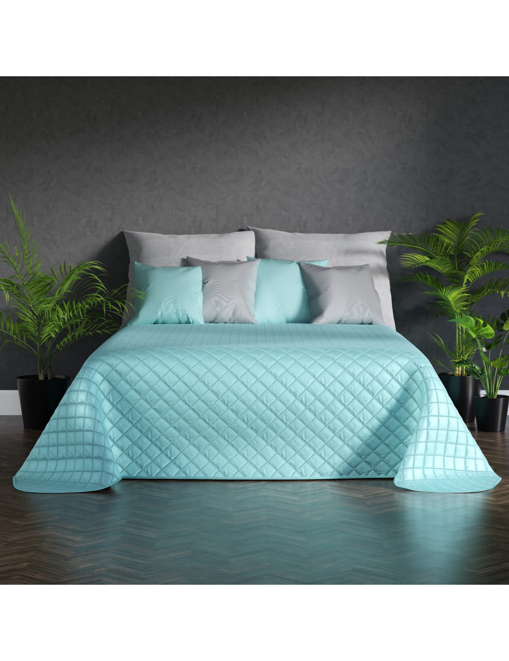 Narzuta 220x240 mięta EDEN na łóżko, kanapę