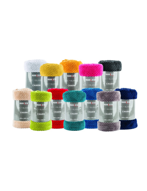 Koc 200x220 antracytowy CHARM narzuta