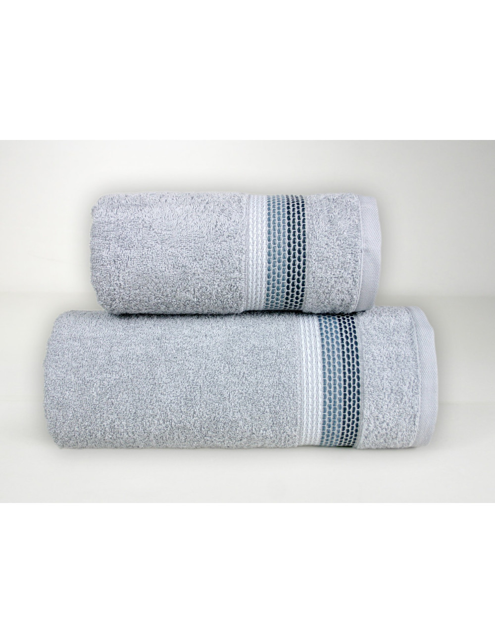 Ręcznik 50x90 jasnopopielaty bawełniany OMBRE