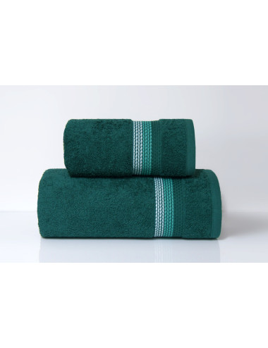 Ręcznik 50x90 zielony bawełniany OMBRE