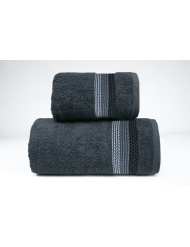 Ręcznik 70x140 popielaty bawełniany OMBRE