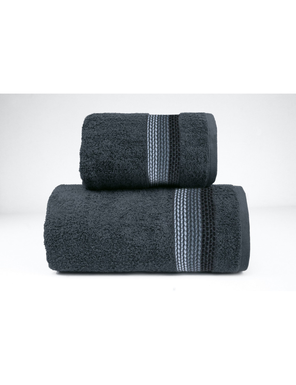 Ręcznik 70x140 popielaty bawełniany OMBRE