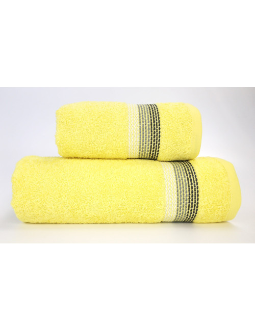 Ręcznik 70x140 żółty bawełniany OMBRE - 1