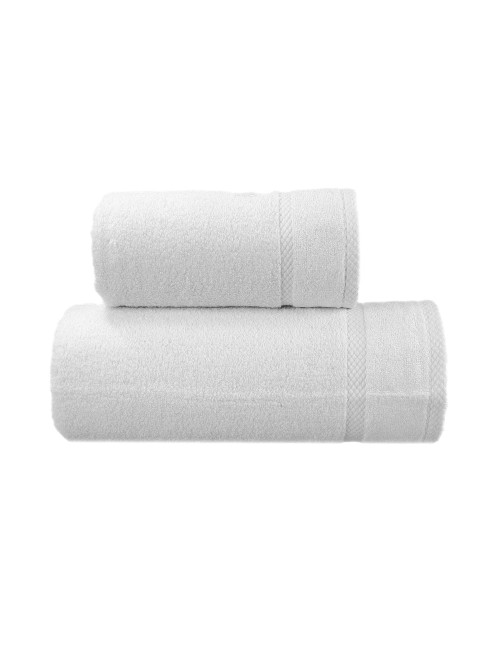 Ręcznik 70x140 bawełna bambus biały WELLNESS