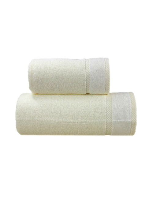 Ręcznik 50x90 bawełna bambus kremowy WELLNESS