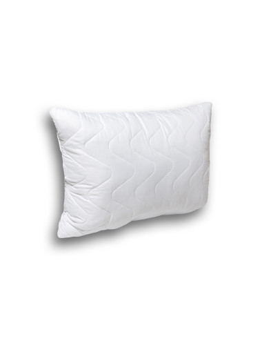 Biała poduszka antyalergiczna HIT 50x70 do spania z mikrofibry dla alergików hipoalergiczna