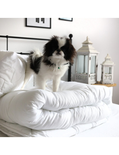 Biała poduszka antyalergiczna HIT 70x80 do spania z mikrofibry dla alergików hipoalergiczna - 4