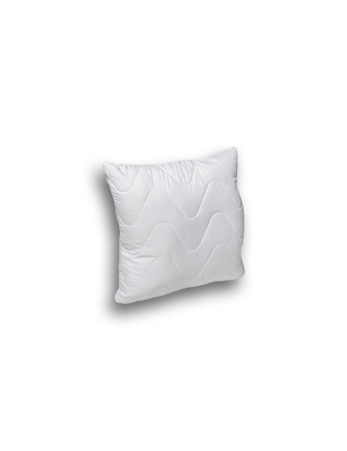 Biała poduszka antyalergiczna HIT 50x50 do spania z mikrofibry dla alergików hipoalergiczna