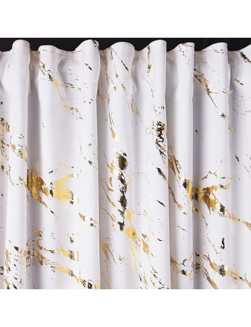 Zasłona 140x270 biało złota ENDLESS