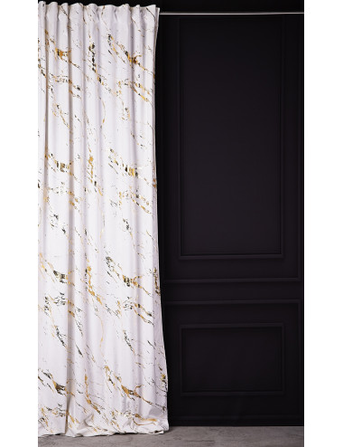 Zasłona 140x270 biało złota ENDLESS