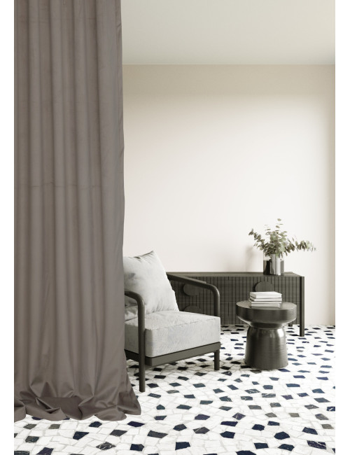 Zasłona beżowa gotowa MEDIOLAN 140x260 na żabkę, tunel, agrafkę, fala