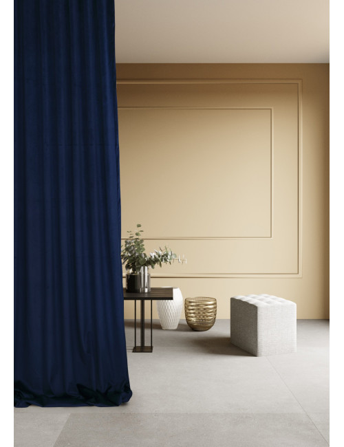 Zasłona granat gotowa MEDIOLAN 140x270  na żabkę, tunel, agrafkę, fala