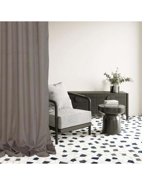 Zasłona beżowa gotowa MEDIOLAN 140x280 na żabkę, tunel, agrafkę, fala