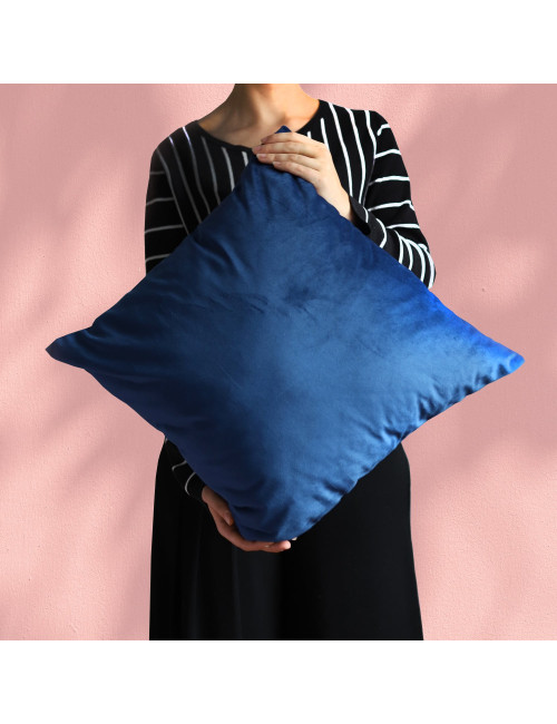 Poszewka na poduszkę granatowa 45x45 MEDIOLAN