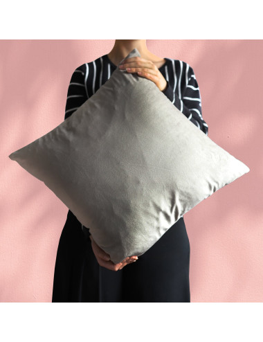 Poszewka na poduszkę gładka beżowa 45x45cm MEDIOLAN