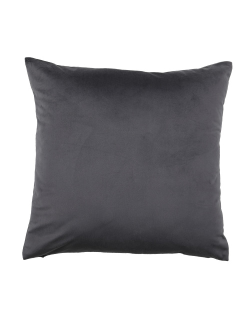 Poszewka na poduszkę ciemnoszara 45x45 gładka MEDIOLAN