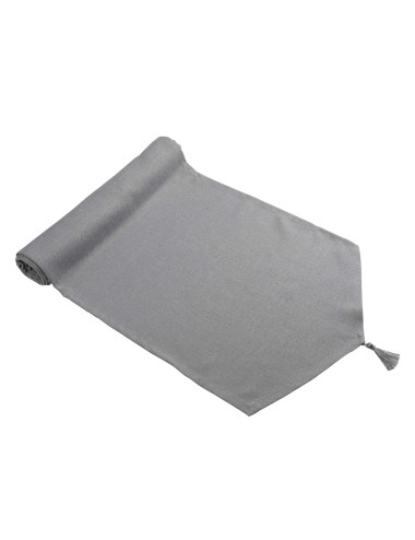 Bieżnik szary 45x90 z frędzlami NATURAL