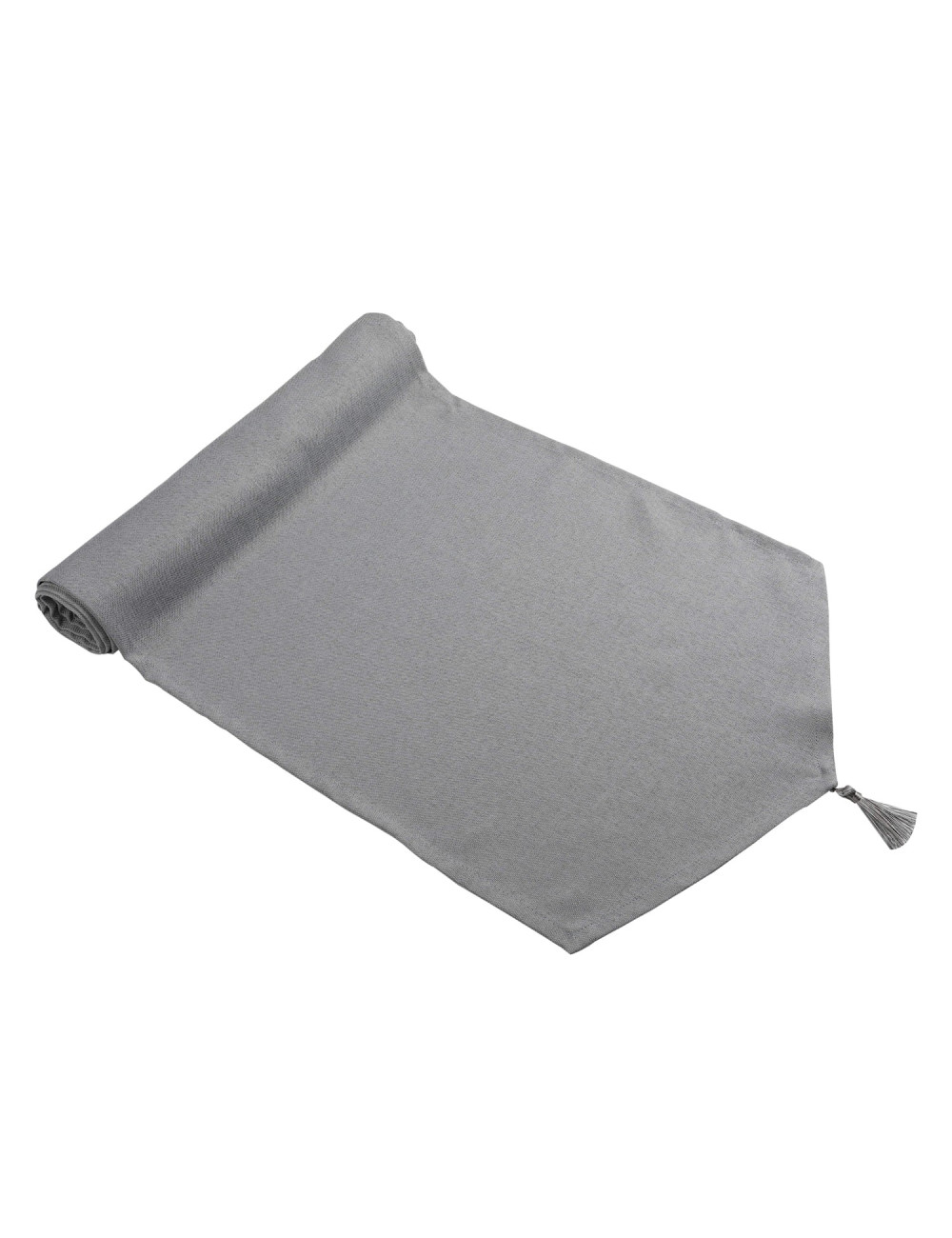 Bieżnik szary 45x90 z frędzlami NATURAL