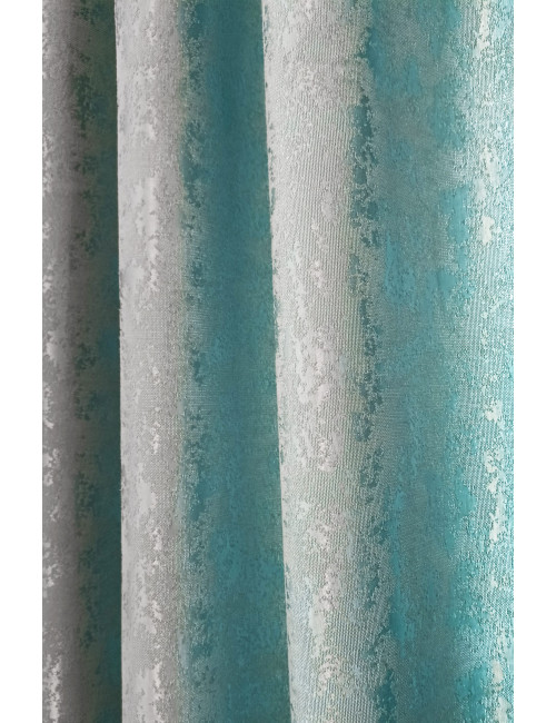 Zasłona gotowa 145x250 przelotki kółka mięta STONE