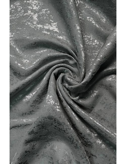 Zasłona gotowa 145x250 przelotki kółka ciemnoszara STONE